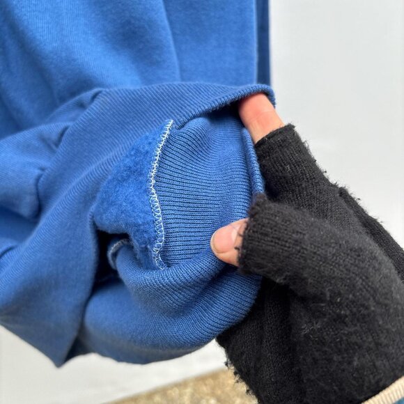 1980's Pannill Crew Neck Sweatshirt Mens XL Blue Blank Ragland Sleeve Vintage - Picture 6 of 8